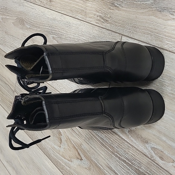 Steve Madden Size 6 Black Troopa Leather Boots NIB - Picture 7 of 10